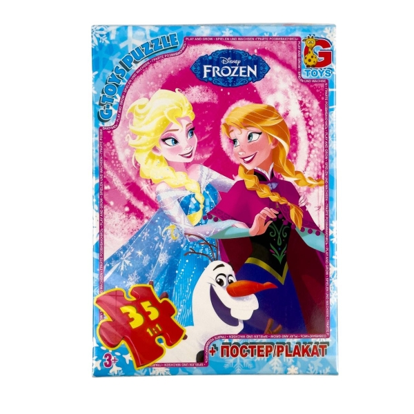 Пазли класичні 35 елементів G-Toys GP-FR051 Frozen з постером