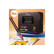 Набір АКРИЛОВО-АКВАРЕЛЬНИХ маркерів Acrylic (MAP-13) (36шт-36кол.) (Чорн. бокс) new