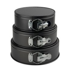 Набір форм для випікання 3 шт Empire 9847 Стандарт Міні антипригарне покриття кругла чорний