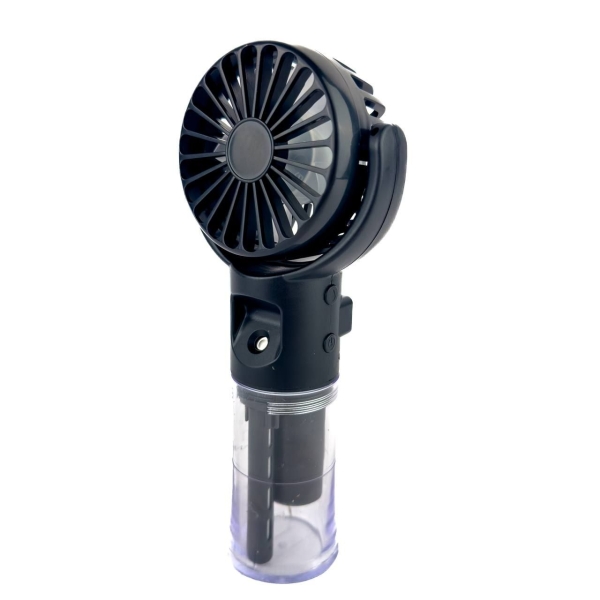 Вентилятор портативний Small fan AND LY-598 діаметр 7 см з розпиленням води чорний