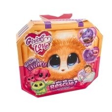 М'яка іграшка Fluffy Giving Love Пухнастик Няшка 16 см блакитний