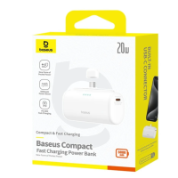 УМБ Baseus Compact Fast Charging Power Bank Type-C Edition 5000mAh 20W White P10068306213-00 new