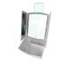 Дзеркало косметичне настільне з LED підсвіткою My Fold Away Makeup Mirror 223-58 з органайзером білий