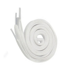 / Шнурки для кросовок 1,2м плоские белые (цена за 1 пару)