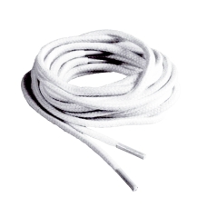 / Шнурки для туфель белые 0,7 круглые (цена за 1 пару)