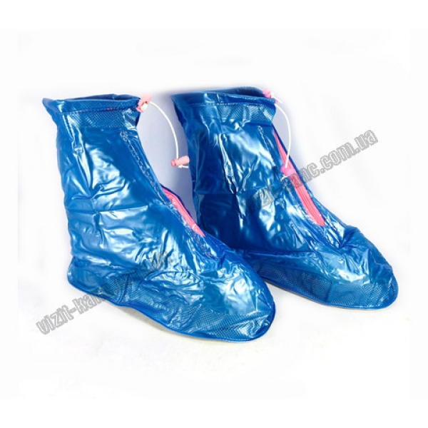 / Чехлы для обуви ПВХ XL размер 41-42 цв. Голубо-розовый