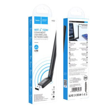 Адаптер Wi-Fi HOCO HI32 WiFi4 USB external antenna wireless network card new