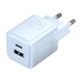 Зарядний блок живлення Type-C+USB Vention 2-Port GaN Charger 30 W 3 А блакитний