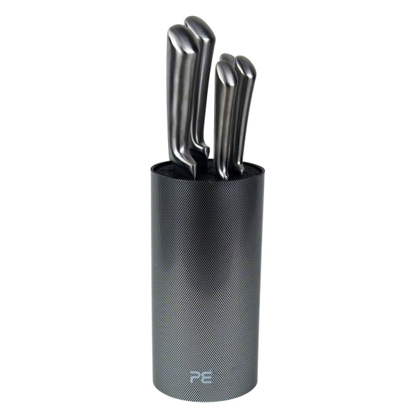 Набір ножів з підставкою 6 предметів Empire EM-1923 Сильвер нержавіюча сталь сріблястий