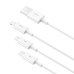 Кабель 3в1 USB/Apple Lightning+Type-C+microUSB 1.5 м Baseus Superior 3.5 A білий Кабель 3в1 USB/Apple Lightning+Type-C+microUSB 1.5 м Baseus Superior 3.5 A білий
