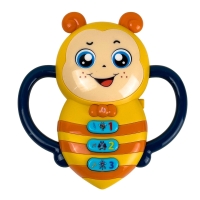 Іграшкове піаніно Бджілка FT0056 зі світловими та звуковими ефектами 12 см жовтий