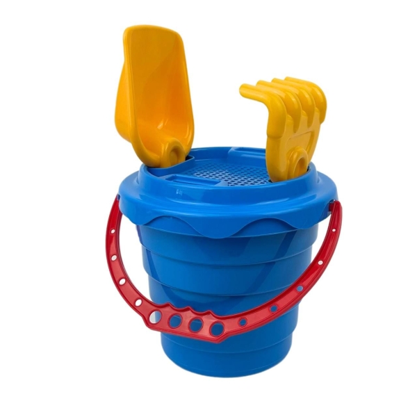 Іграшковий набір для піску 6 предметів Technok Toys 0489 синій з жовтим