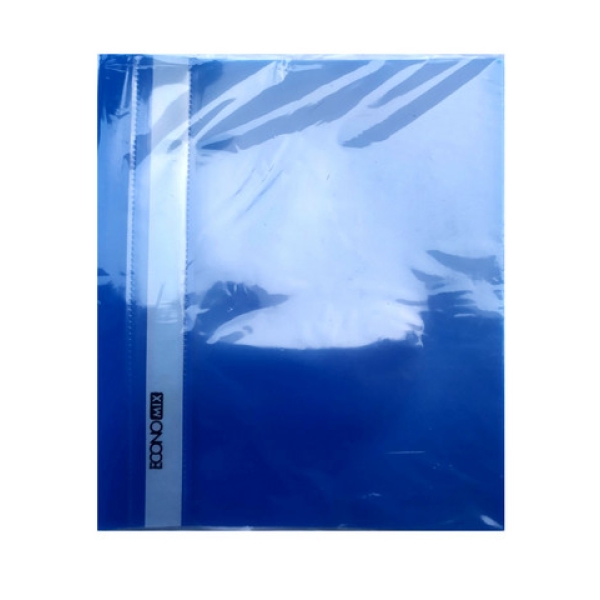 / Скоросшиватель пласт А5 "Economix" синий (10)