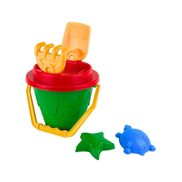 Іграшковий набір для піску Замок 6 предметів Technok Toys 2278 зелений