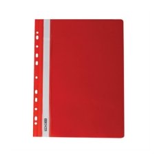 / Скоросшив. пл. А4 "Economix" E31508-03 красн. с перф. **