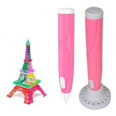 3D ручка 3DPEN-6-1 пластик трафарети Рожевий