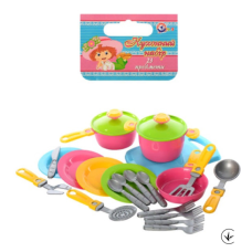 Дитячий ігровий набір 23в1 Кухня Technok Toys 1677 з дощечкою