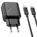 Зарядний пристрій з кабелем Type-C+USB/Type-C 1 м HOCO CS23A Sunlight 30 W 12 V 2.5 А чорний