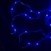 Світлодіодна гірлянда-завіса прозорий дріт 400 LED Euro Led кулька маленька матова 3 х 3 м 8 режимів синій
