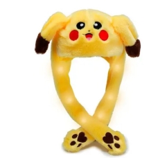 / Шапка з рухомими вушками Пікачу жовта