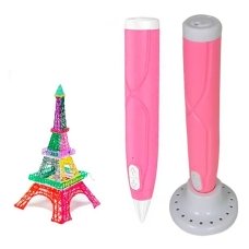 3D ручка 3DPEN-6-1 пластик трафарети Рожевий