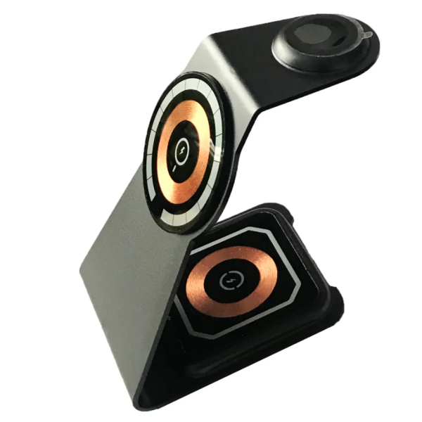 Зарядна станція 3IN1 S08 MagSafe Ultra-Thin (iPhone, iWatch, AirPods) 15W Original Black new