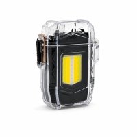 Запальничка електрична D48 USB з ліхтариком пластик мікс