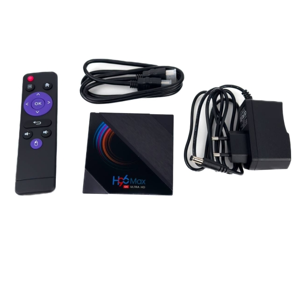Приставка смарт TV Box H96 Max H616 6K 4/32 ГБ Android Bluetooth Ethernet Wi-Fi чорний