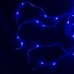Світлодіодна гірлянда-завіса прозорий дріт 400 LED Euro Led кулька маленька матова 3 х 3 м 8 режимів синій
