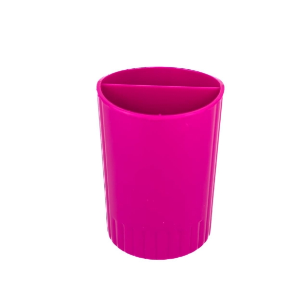 Підставка для ручок пластик рожевий