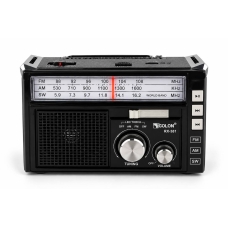 Радіоприймач Golon RX-382 MP3 з акумулятором та ліхтариком чорний
