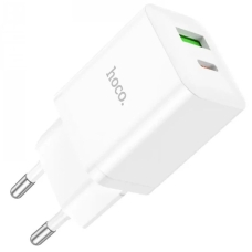 Зарядний блок живлення USB+Type-C HOCO N28 Founder 20 W 12 V 1.67 A білий
