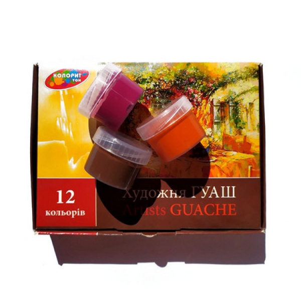 / Гуаш Колорит, 12кол, 17мл