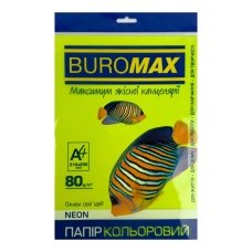 Папір кольоровий А4 20 шт BUROMAX ВМ2721520 двосторонній зелений