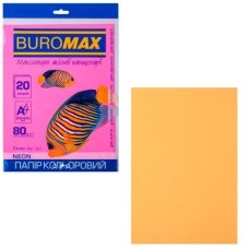 / Бумага "BuroMAX" А4 80г/м2 (20л) BM2721520-11 неон. оранж. **