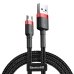 Кабель USB/micro-USB 1 м Baseus Cafule 2.4 А чорний з червоним Кабель USB/micro-USB 1 м Baseus Cafule 2.4 А чорний з червоним