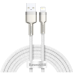 Кабель USB/Apple Lightning 1 м Baseus Cafule Series Metal 2.4 А білий