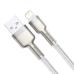 Кабель USB/Apple Lightning 1 м Baseus Cafule Series Metal 2.4 А білий