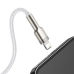 Кабель USB/Apple Lightning 1 м Baseus Cafule Series Metal 2.4 А білий