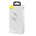 Кабель USB/Apple Lightning 1 м Baseus Cafule Series Metal 2.4 А білий