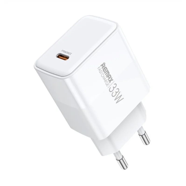 Мережевий зарядний пристрій REMAX Kiddy Series 33W 1C Fast Charger RP-U121 EU-White new