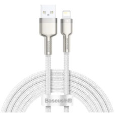 Кабель USB/Apple Lightning 1 м Baseus Cafule Series Metal 2.4 А білий