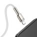 Кабель USB/Apple Lightning 1 м Baseus Cafule Series Metal 2.4 А білий
