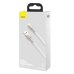 Кабель USB/Apple Lightning 1 м Baseus Cafule Series Metal 2.4 А білий