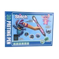 3D ручка 0235 Stitch LCD-дисплей пластик планшет Рожевий
