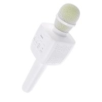 Мікрофон динамічний бездротовий HOCO BK5 Cantando для караоке Bluetooth білий
