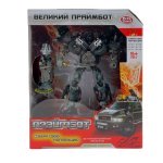 Робот-трансформер Праймбот Play Smart H603-8109 17 см чорний з сірим