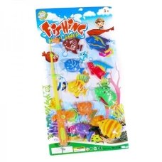 Набір іграшок для купання Риболовля М-2493 10 предметів магнітний різнобарвний