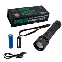 Ліхтар ручний акумуляторний Bailong BL-P02-P50 чорний