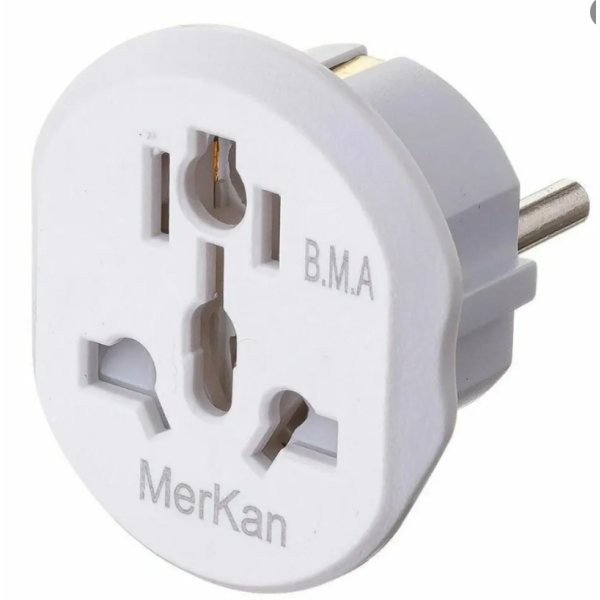 Мереживний перехідник Travel adaptor Merkan EU new
